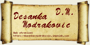 Desanka Modraković vizit kartica